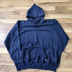 Vintage Discus‎ Athletic Hoodie Men's XXL Blank Navy 90s Made In USA